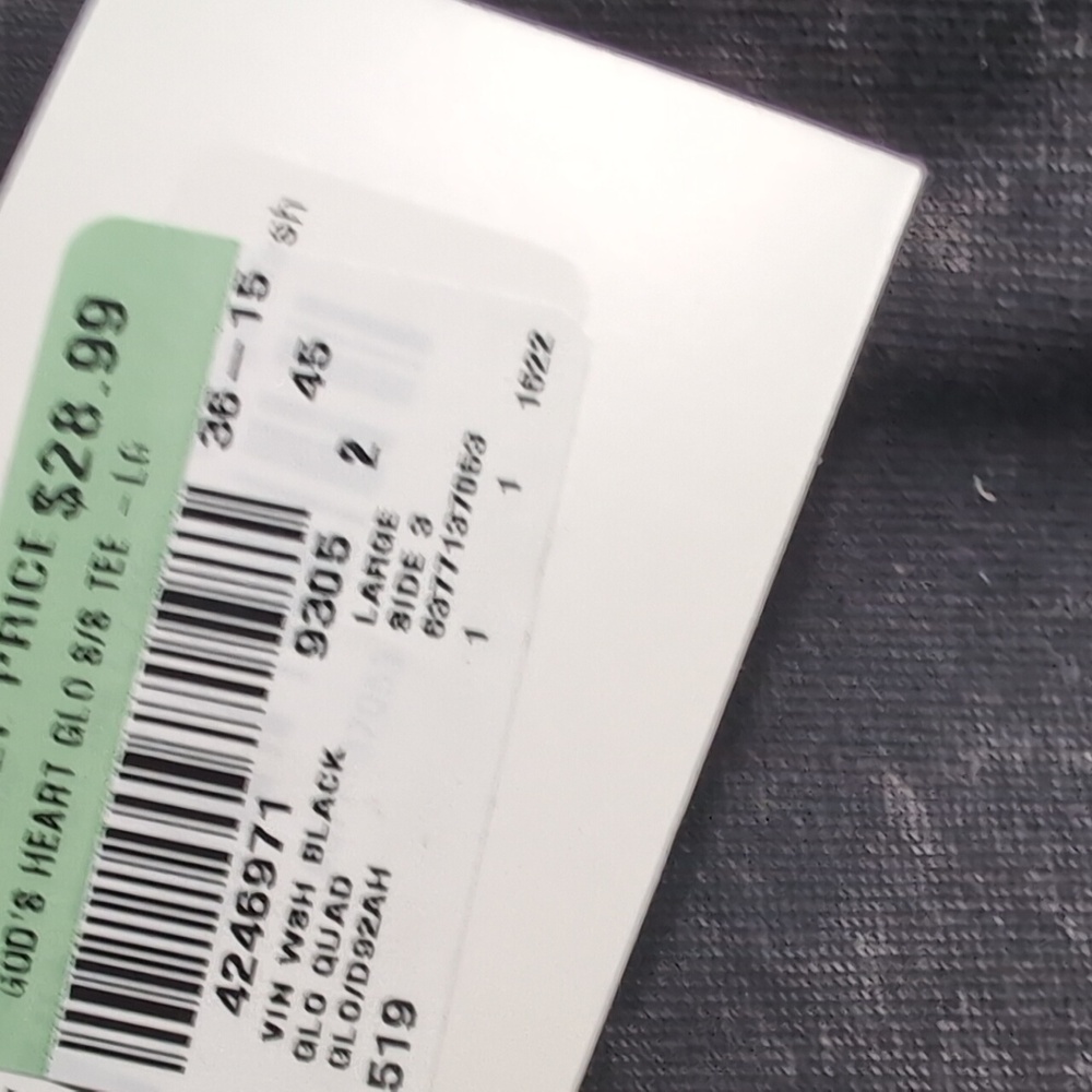 ASSORTED SIZES:God's Heart My Compass Black Vintage Acid Wash T-Shirt-NWT - Picture 5 of 5